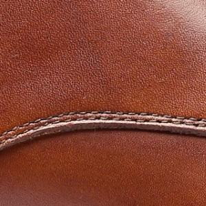 Closeup of calf leather upper