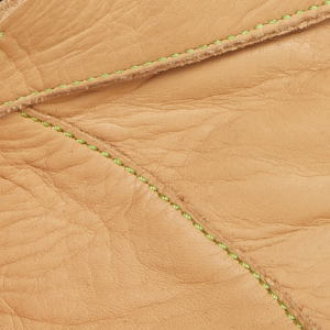 Closeup of calf leather lining