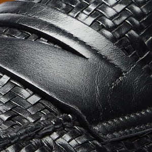 Closeup of Calf leather upper