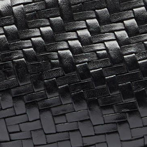 Closeup of Handwoven leather