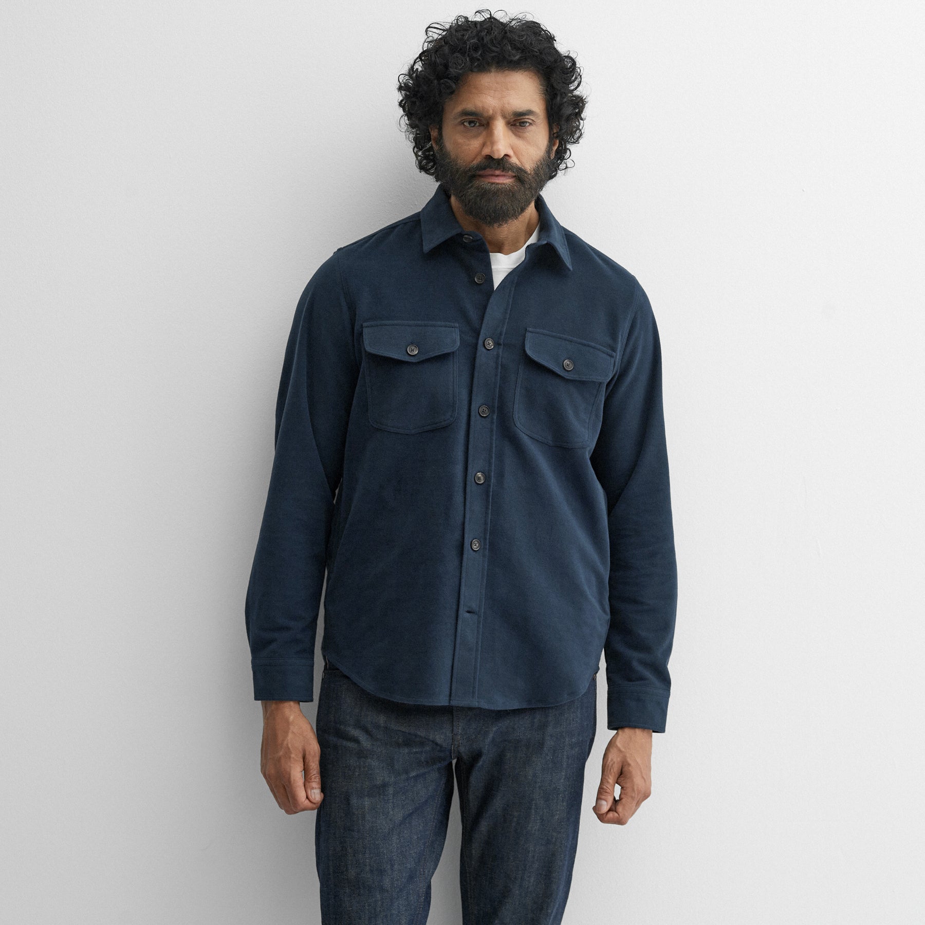 Brahalish Navy Shirt | Oliver Sweeney