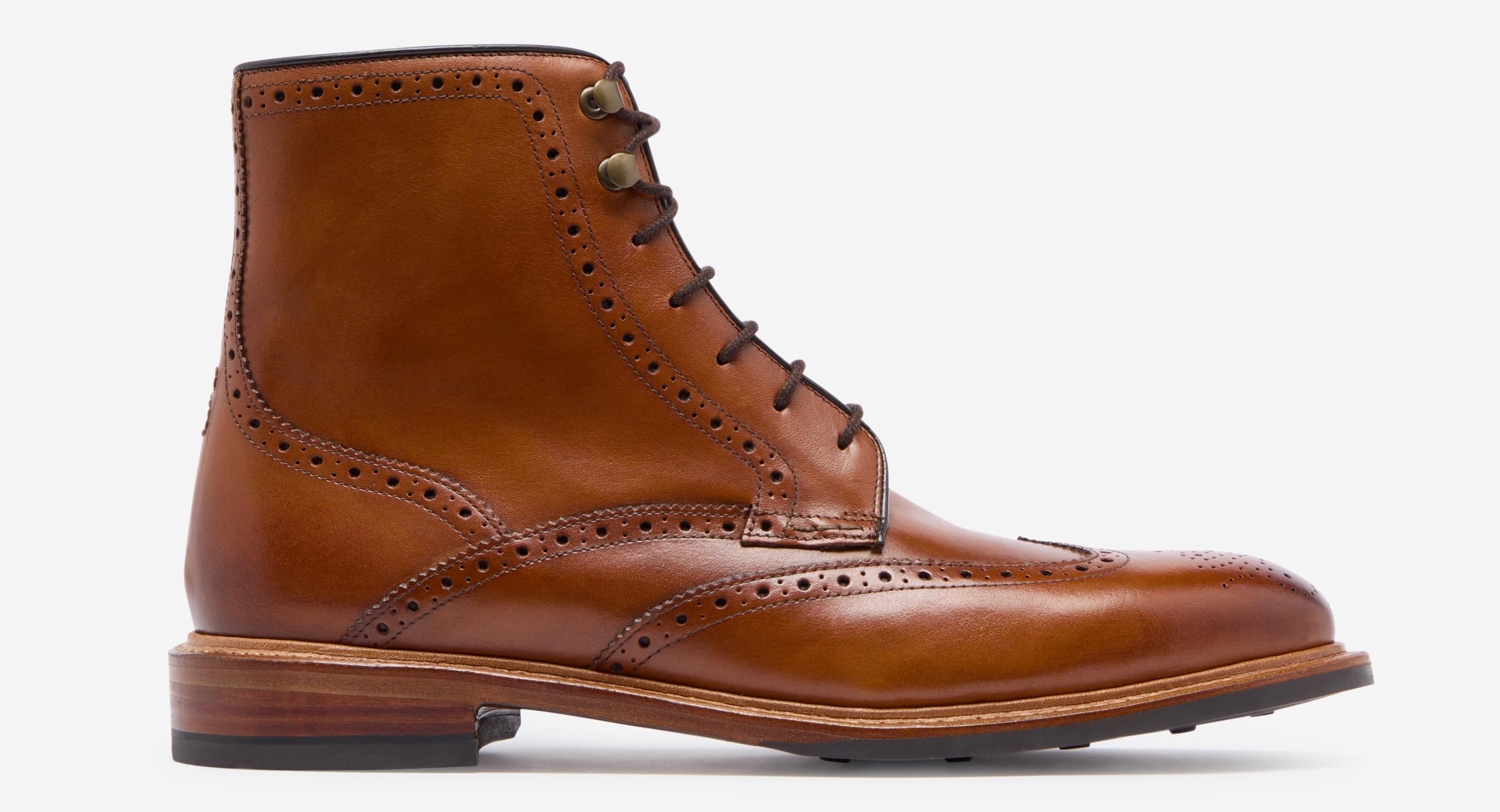 Blackwater Tan Brogue Boots Men s Boots Oliver Sweeney