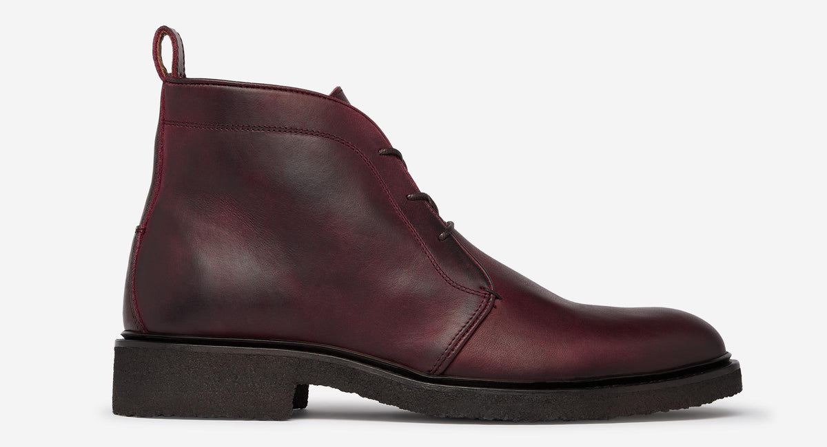 Bogada Burgundy Chukka Boots | Men's Boots | Oliver Sweeney