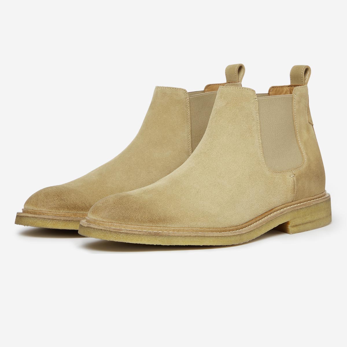 Mens beige 2024 suede boots