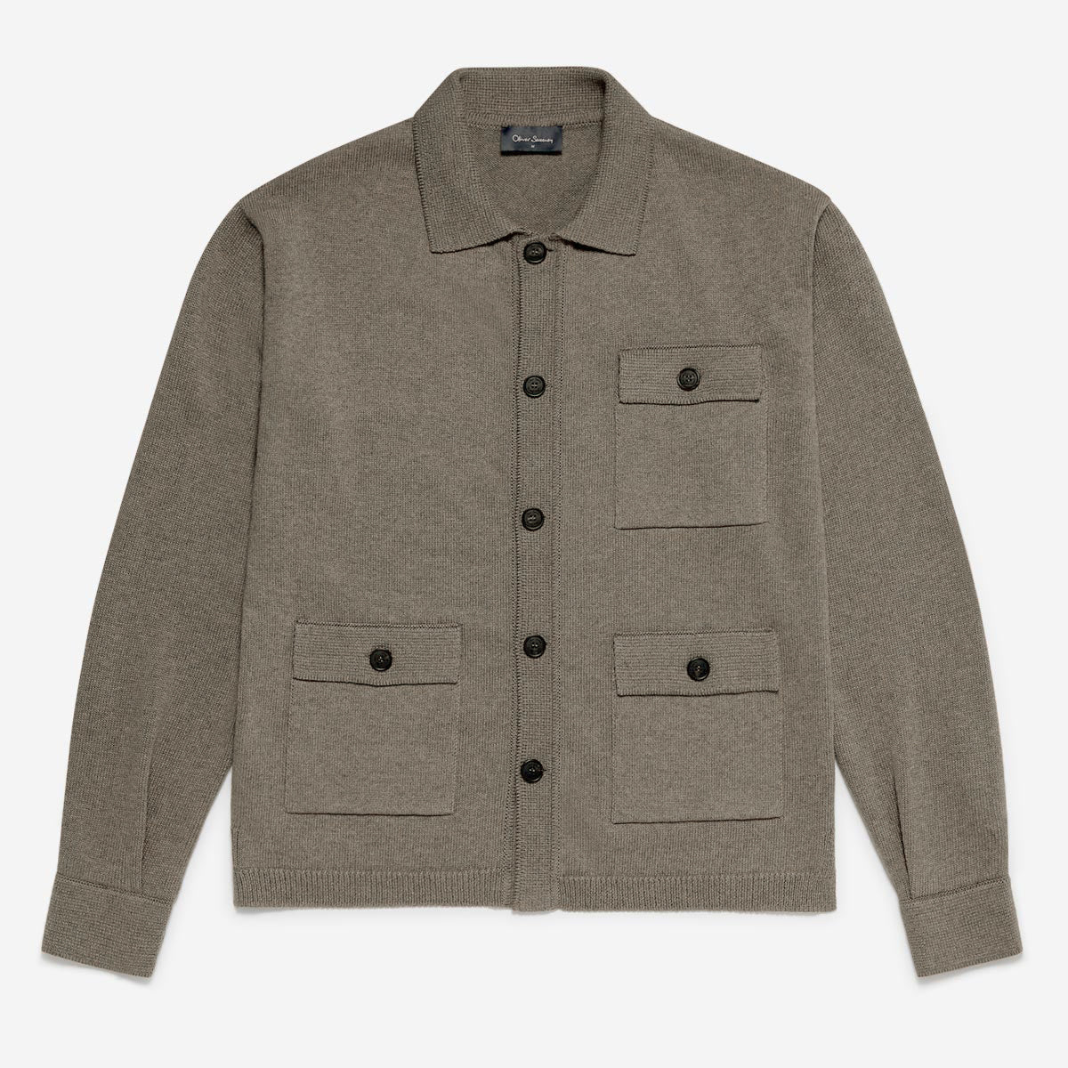 Brecon Mole Knitted Overshirt | Men's Knitwear | Oliver Sweeney