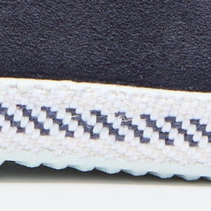 Closeup of Woven jute sole edge