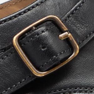 Closeup of Antiqued metal buckles