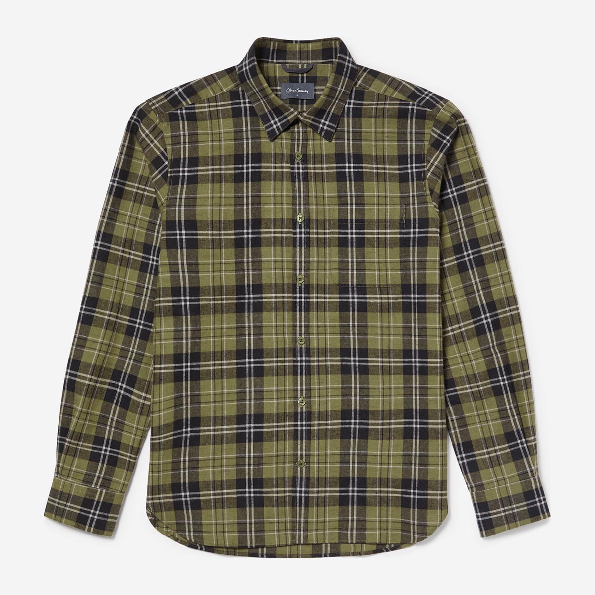 Censo Khaki Check Shirt | Men's Shirts | Oliver Sweeney