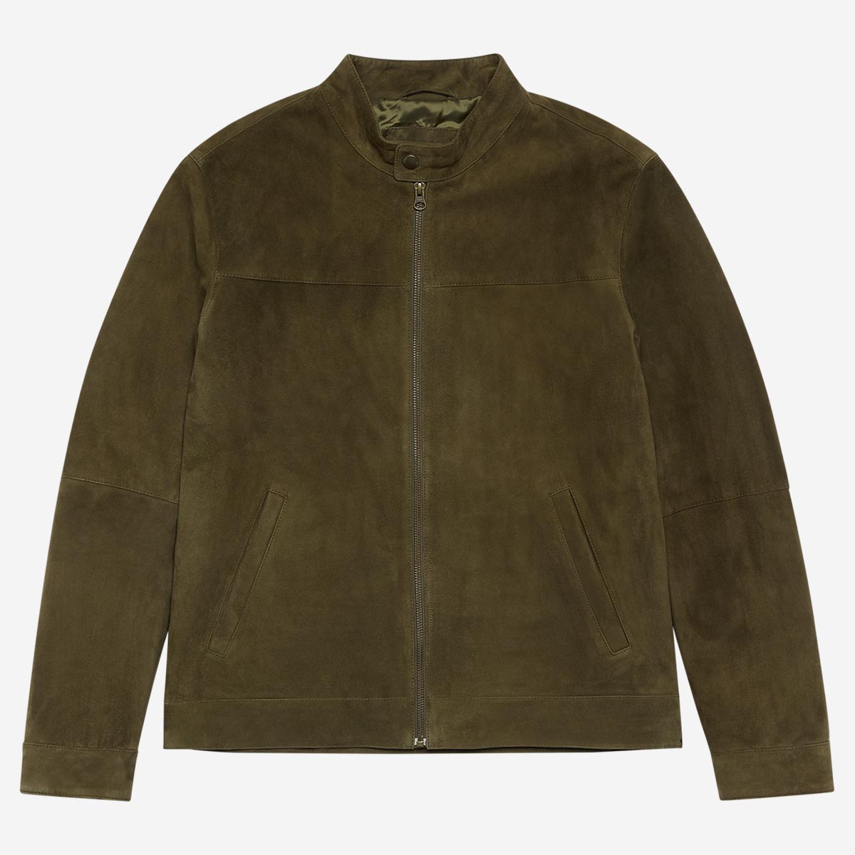 Army green suede jacket hotsell