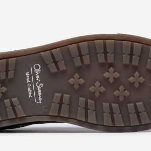 Closeup of Rubber cupsole with commando tread