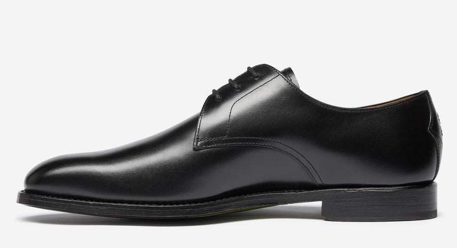Eastington Black Derby Shoes | Men's Shoes | Oliver Sweeney