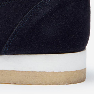 Closeup of EVA midsole with crepe outsole