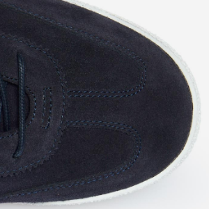 Closeup of Calf suede trim