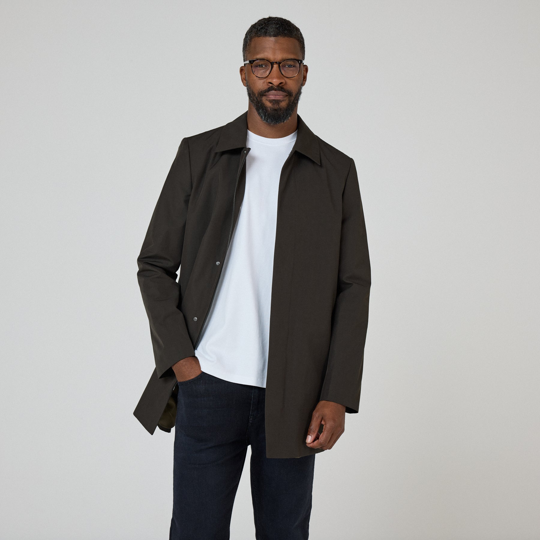 Huntingfield Khaki Mac Men s Coats Jackets Oliver Sweeney