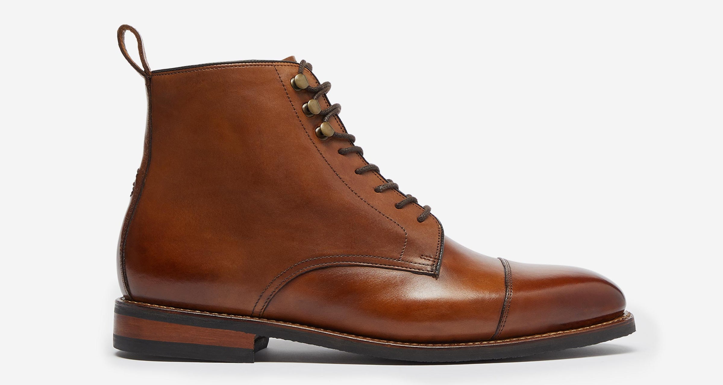 Mens cap outlet toe boot