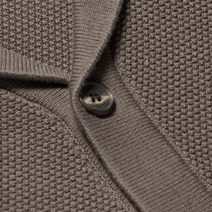 Closeup of Ribbed placket