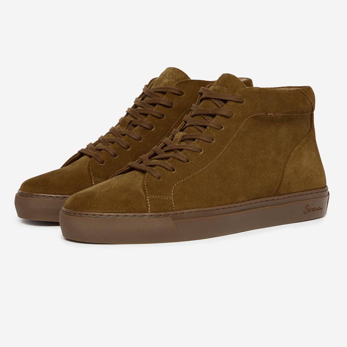 Laxey Tan Suede Trainers | Men's Trainers | Oliver Sweeney