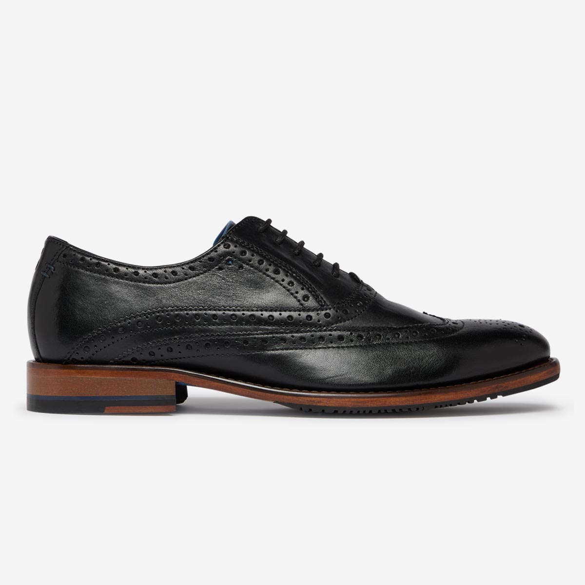 Ledwell Black Oxford Brogues | Men's Shoes | Oliver Sweeney