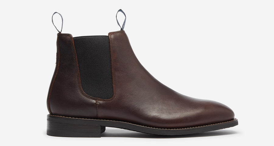 Lochside Dark Brown Chelsea Boots | Oliver Sweeney