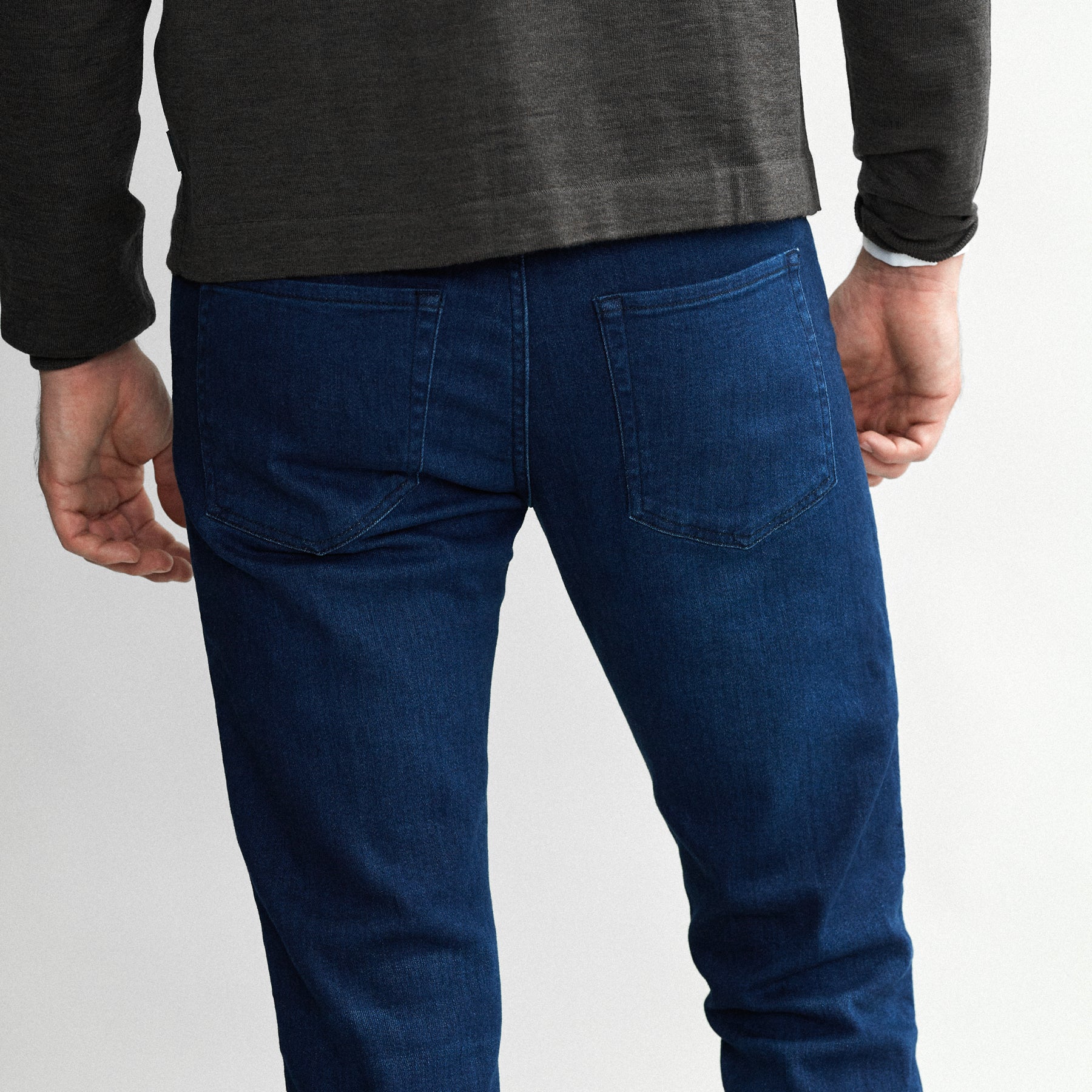 Black Wash Slim Fit Tapered Jeans - Matalan