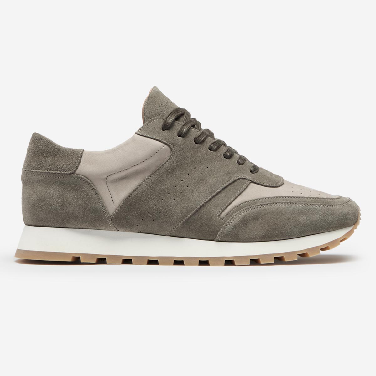 Orjais Khaki Suede Trainers | Men's Trainers | Oliver Sweeney