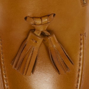 Closeup of Leather tassel