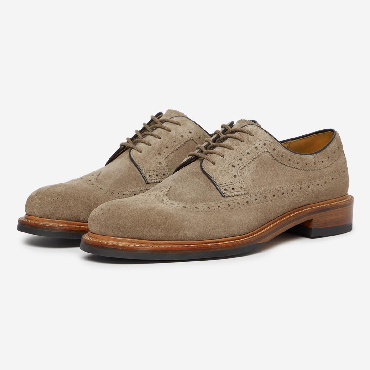 Painswick Taupe | Derby Brogues | Men's Shoes | Oliver Sweeney