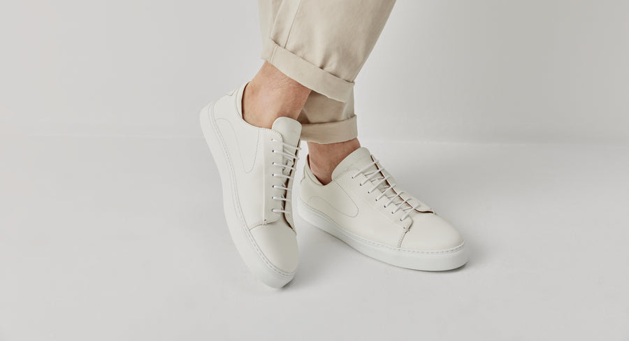 Sirolo White | Leather Trainer | Men's Trainers | Oliver Sweeney