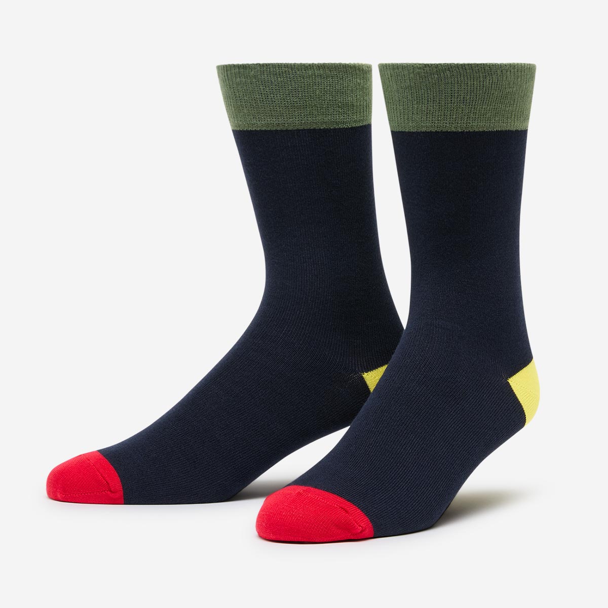 Sock Box Navy | 3 Bamboo Fabric Socks | Oliver Sweeney