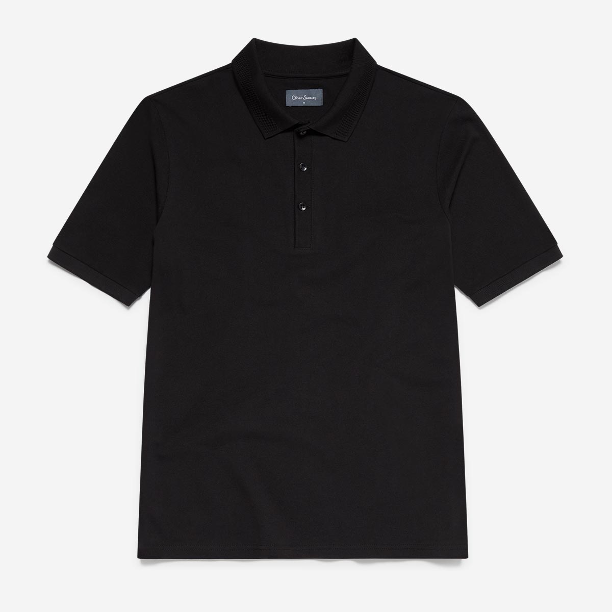 Tralee Black Polo T-Shirt | Men's T-Shirts | Oliver Sweeney