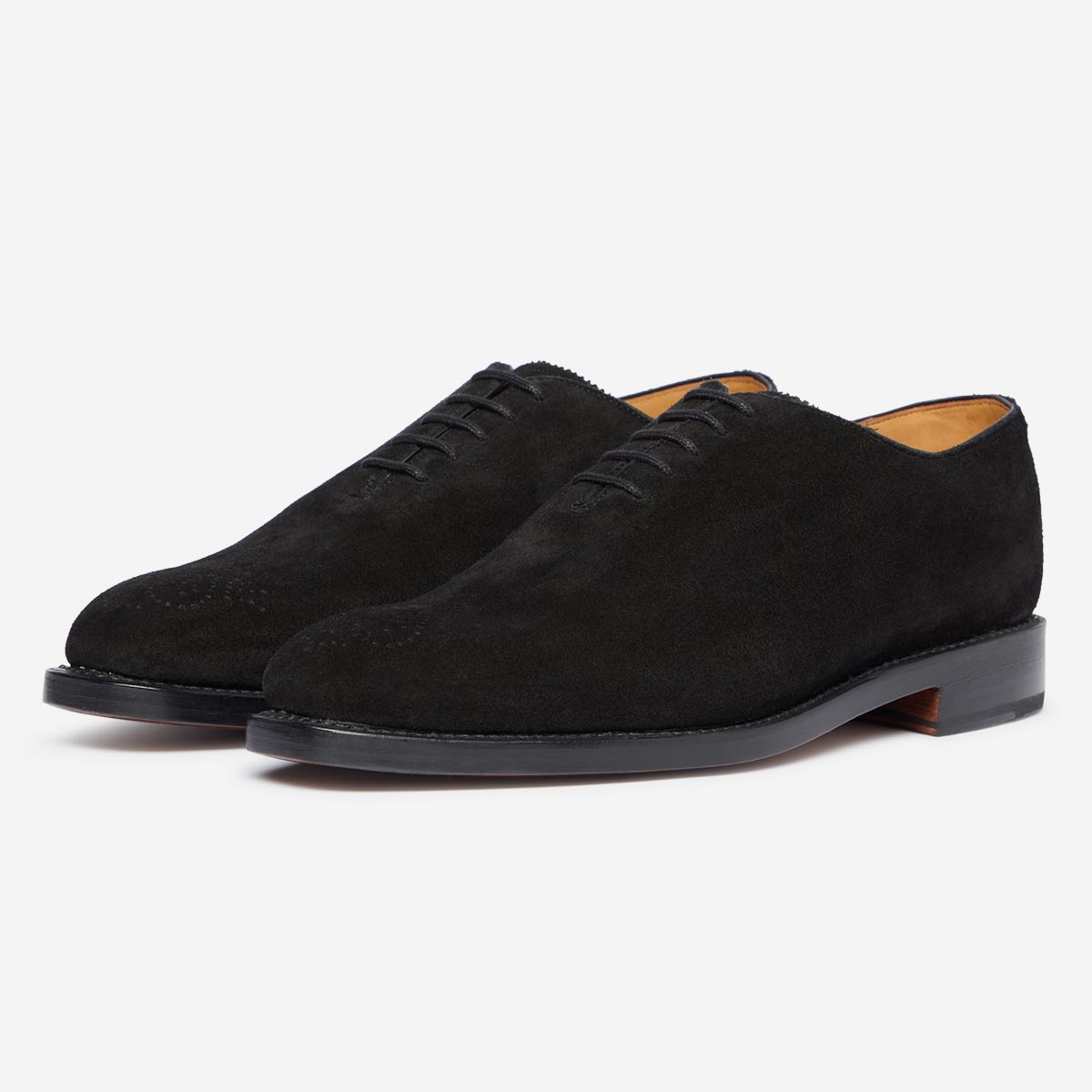 Yarford Black | Suede Wholecut | Men's Shoes | Oliver Sweeney