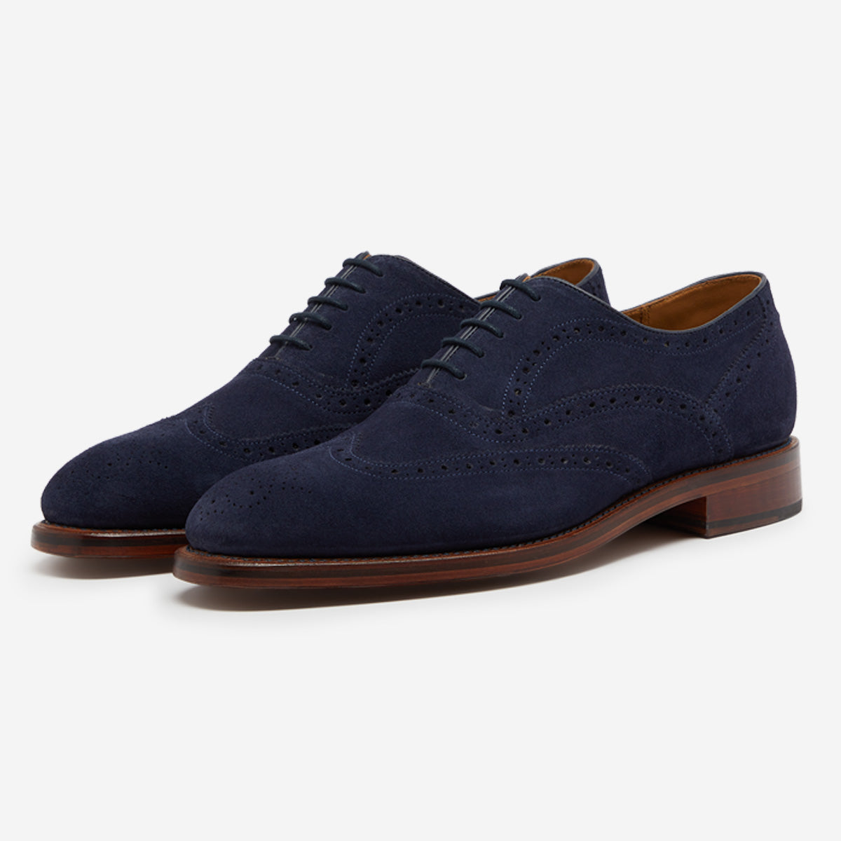 Mens deals navy brogues