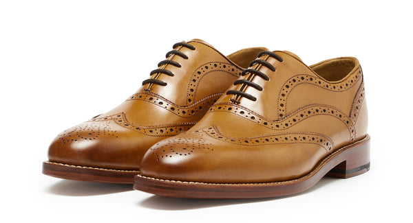 Aldeburgh Tan | Oxford Brogue | Men's Shoes | Oliver Sweeney