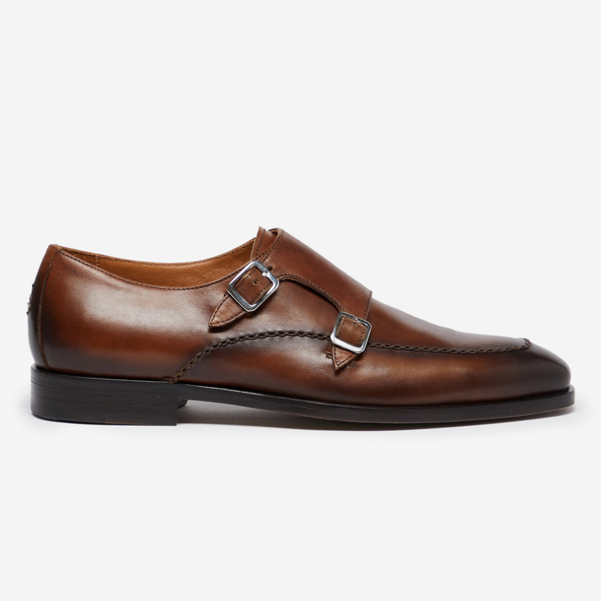 Follonica Dark Tan | Double Monk Shoes | Men's Shoes | Oliver Sweeney