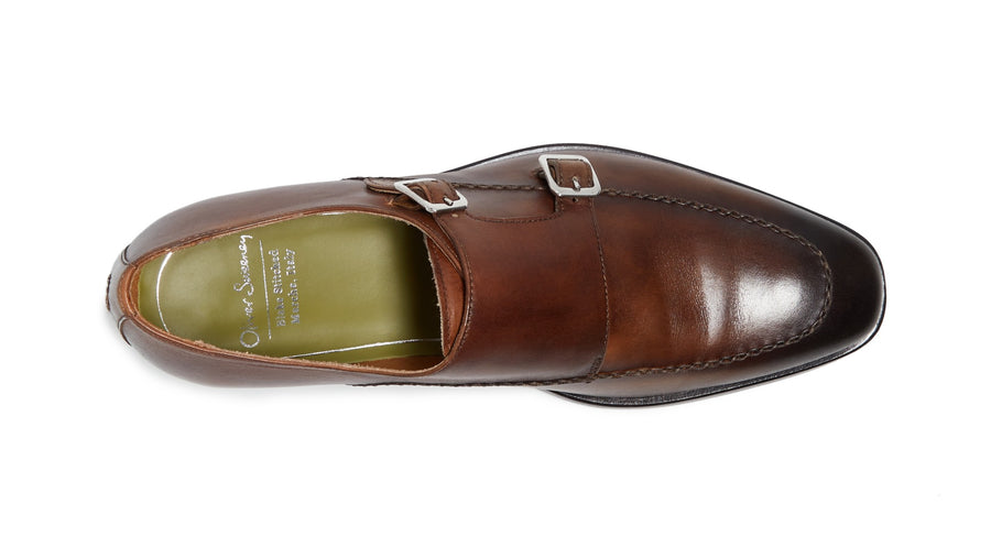 Follonica Dark Tan | Double Monk Shoes | Men's Shoes | Oliver Sweeney