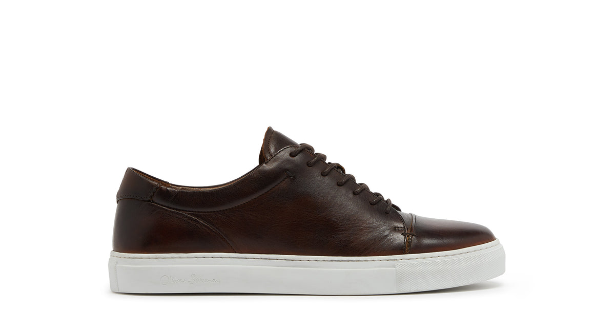 Grandola Dark Brown | Men's Leather Trainer | Oliver Sweeney