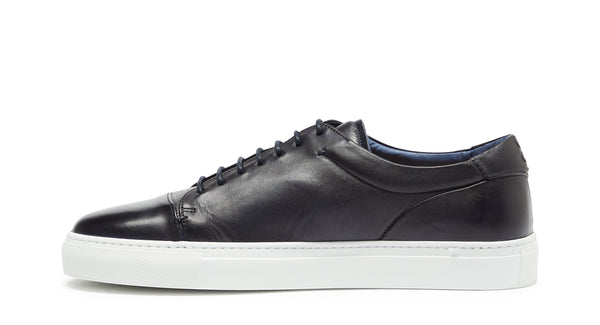 Grandola Dark Navy | Leather Trainer | Men's Trainers | Oliver Sweeney