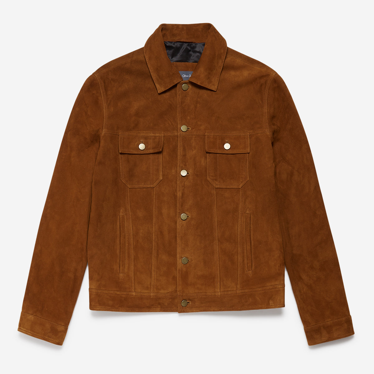 Gunthorpe Tan | Men's Trucker Jacket | Men's Coats & Jackets | Oliver ...