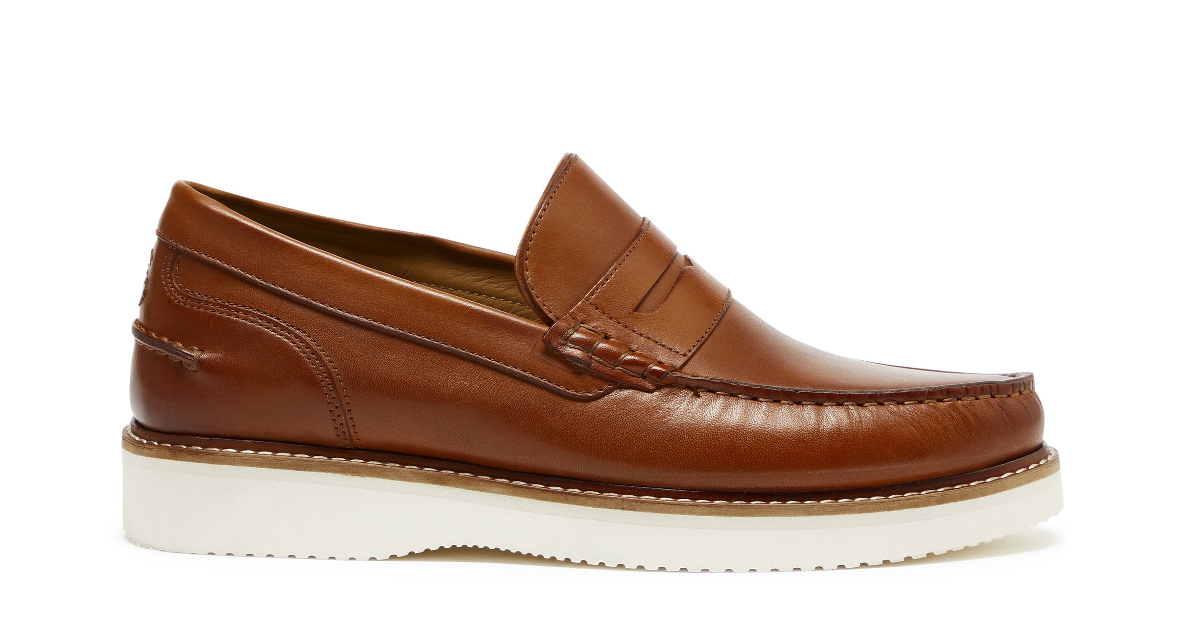Hadleigh Tan | Leather Penny Loafer | Men's Shoes | Oliver Sweeney