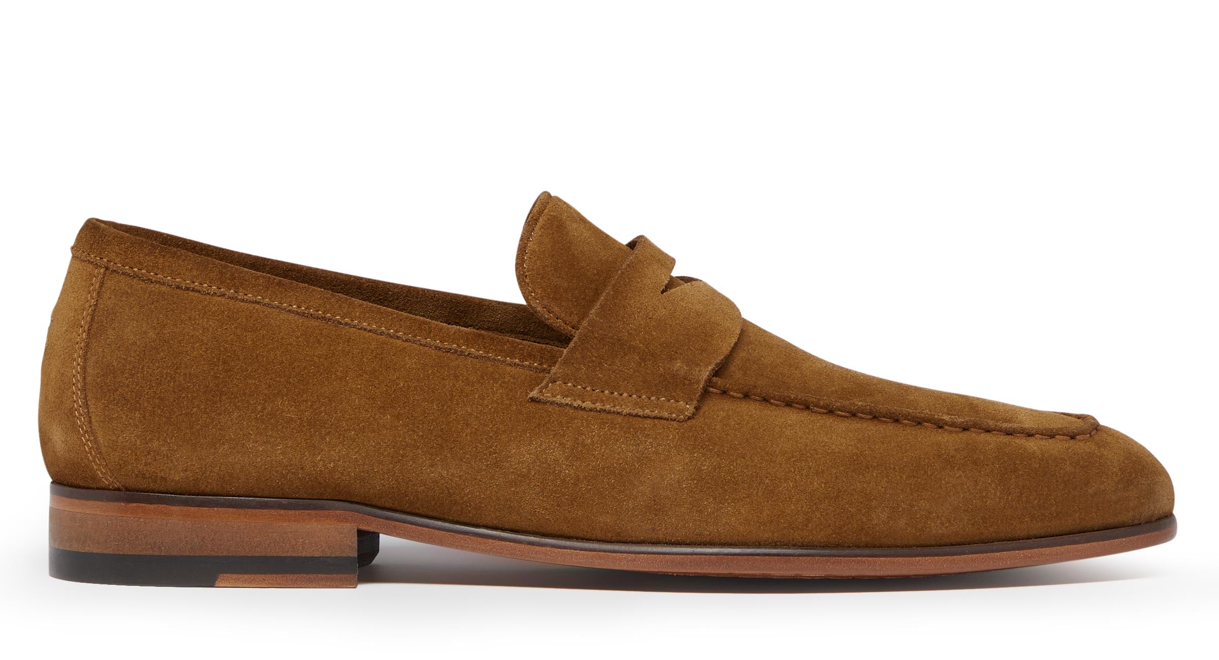 Suede penny sales loafers mens