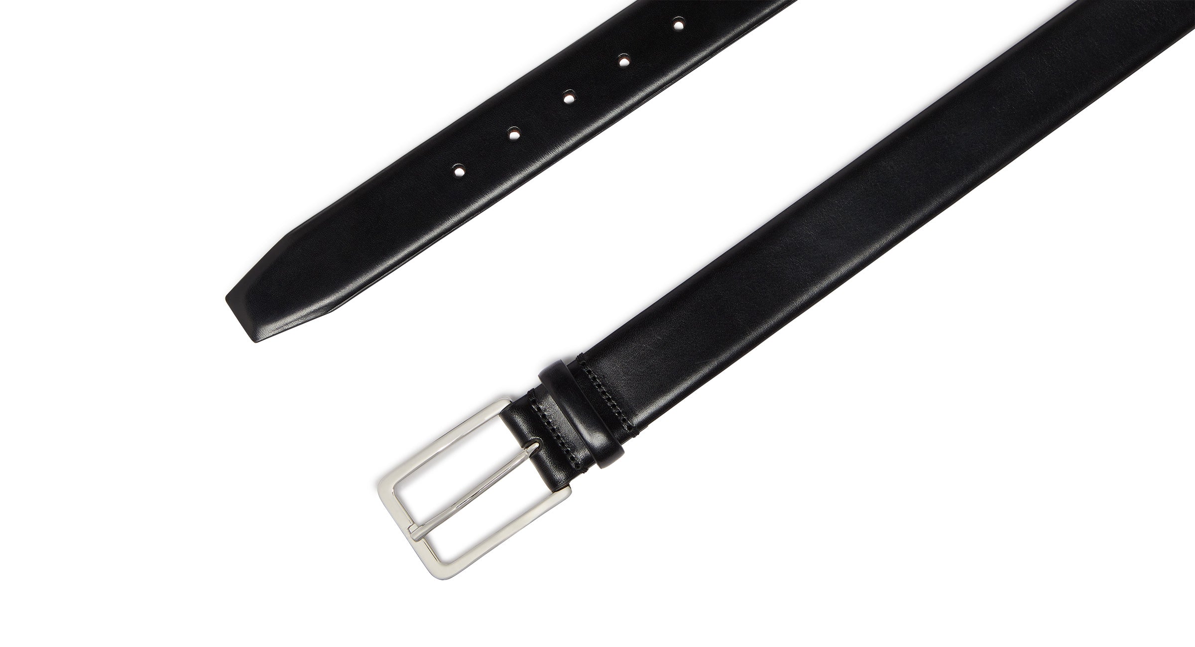 Lumini Black | Calf Leather Belt | Men's Belts | Oliver Sweeney