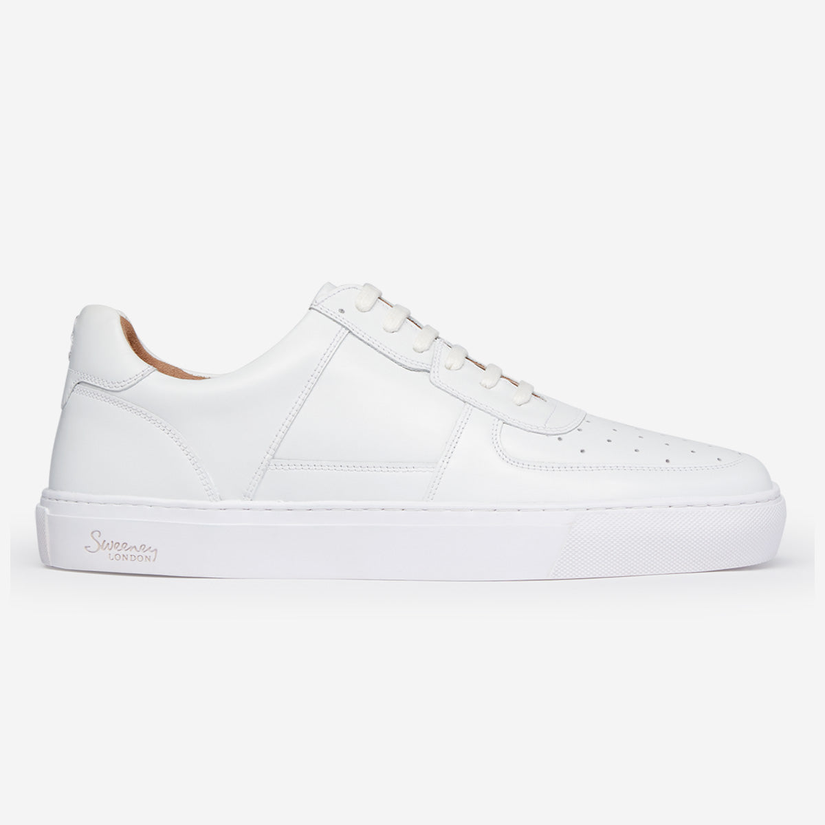 Mersea White | Calf Leather Trainers | Oliver Sweeney