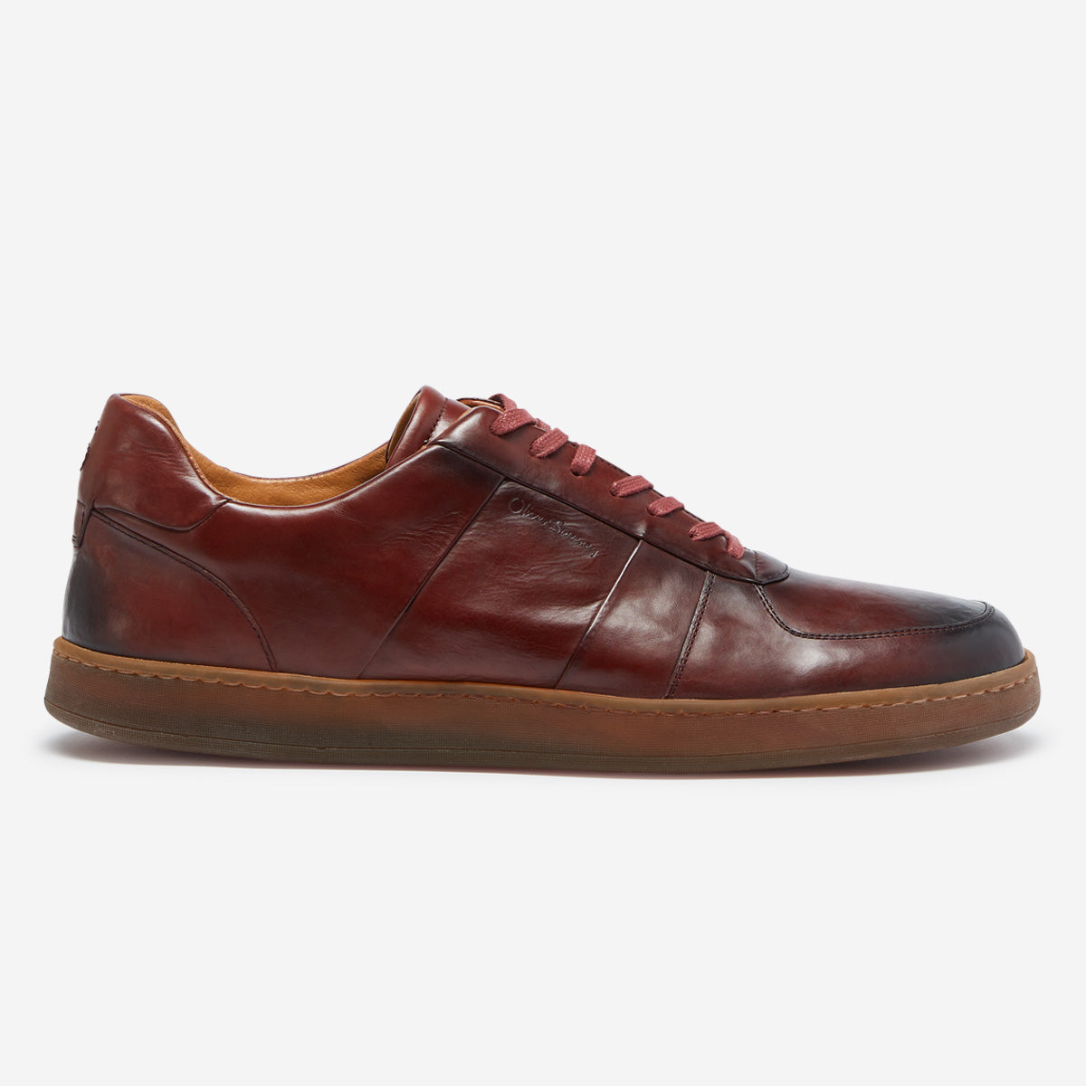 Noto Burgundy | Men's Leather Trainers | Oliver Sweeney