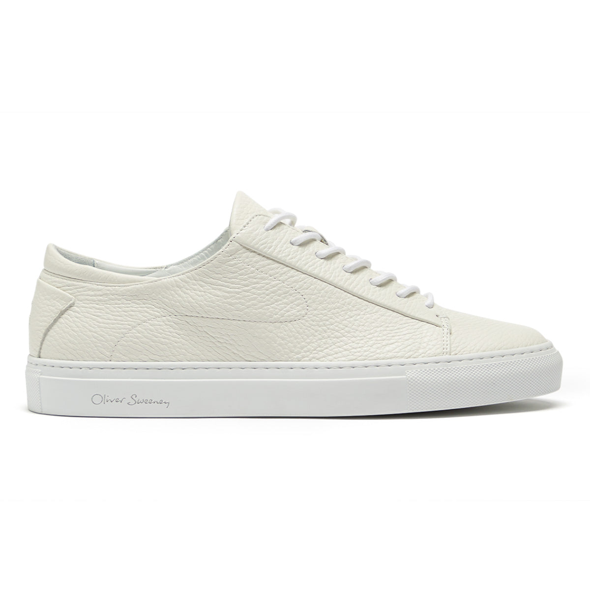 Osimo White Deer Leather Trainer | Oliver Sweeney