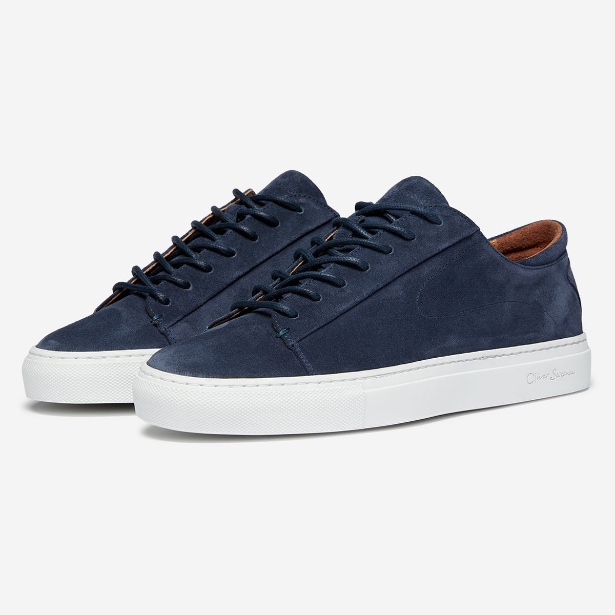 Osimo Navy Suede Trainers | Oliver Sweeney