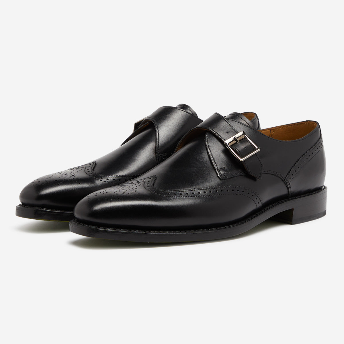 Oake Black | Calf Leather Single Monk | Men's Shoes | Oliver Sweeney