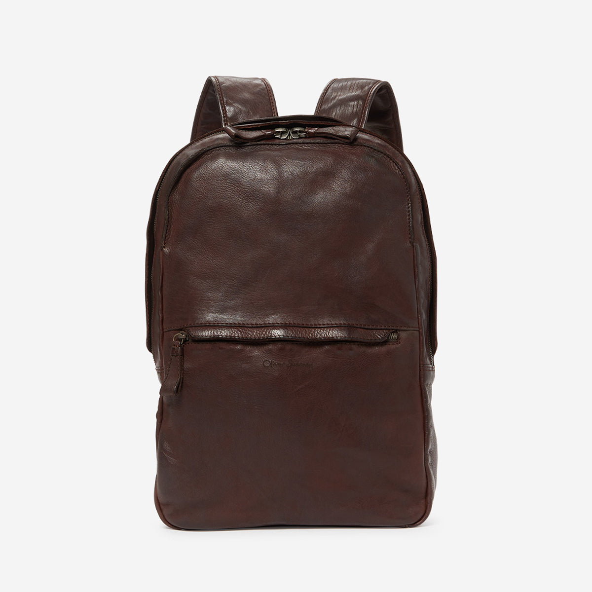 Ramsey Dark Brown Leather Backpack Men s Bags Oliver Sweeney