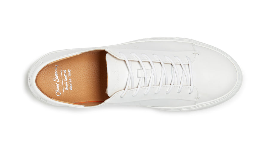 Sirolo White | Leather Trainer | Men's Trainers | Oliver Sweeney