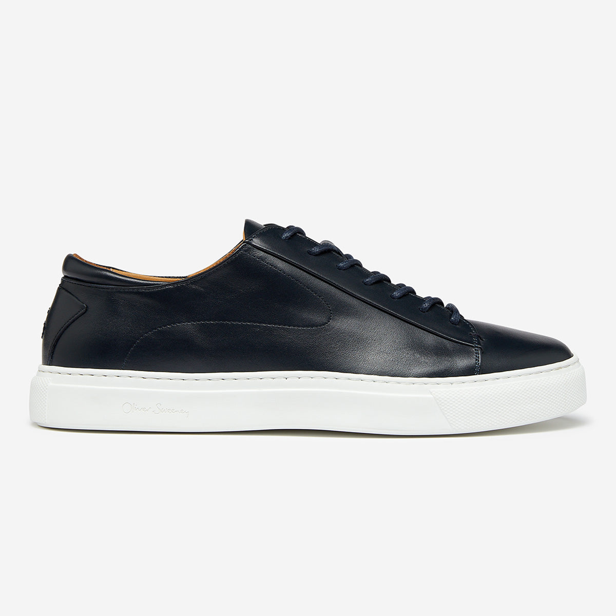 Sirolo Navy | Men's Leather Cupsole Trainers | Oliver Sweeney