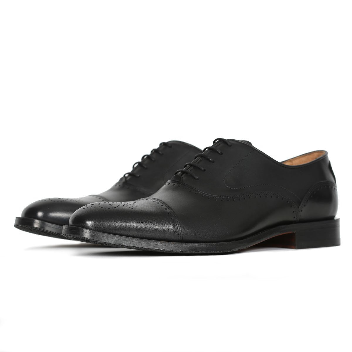 Men's Designer Cascais Black Brogue | Oliver Sweeney